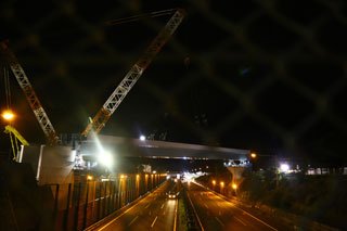 ランプ橋架設工事の写真
