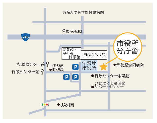 みらいプラザ地図