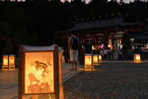 絵とうろうまつり大山阿夫利神社下社の様子4