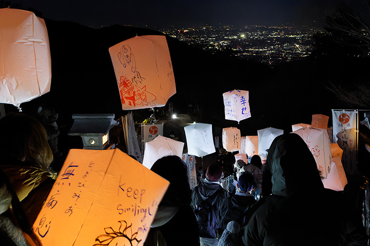 大山スカイランタン®の様子4