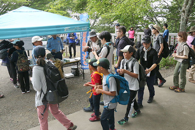 画像：登山者への呼びかけ
