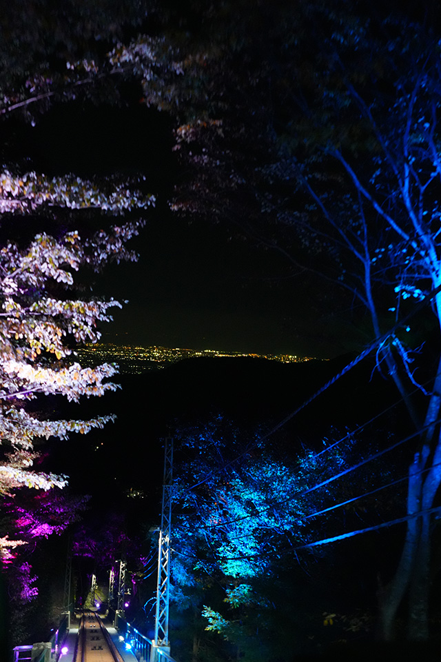 画像：大山ケーブル夜景運転