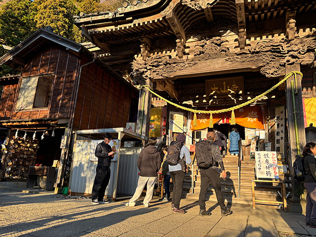 画像：大山寺新年の様子