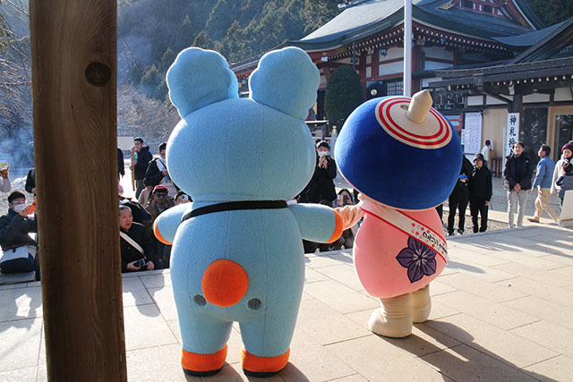 画像：大山イベントクルリンもころんの様子