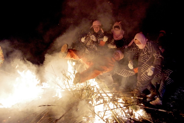 神戸地区どんど焼き3
