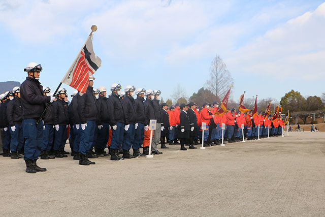 画像：消防出初式の様子