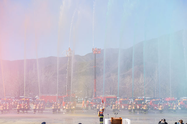 画像：消防出初式の様子