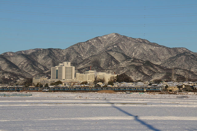 画像：雪に覆われた池端地区の田畑