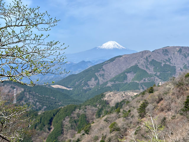 画像：大山登山道からの眺め