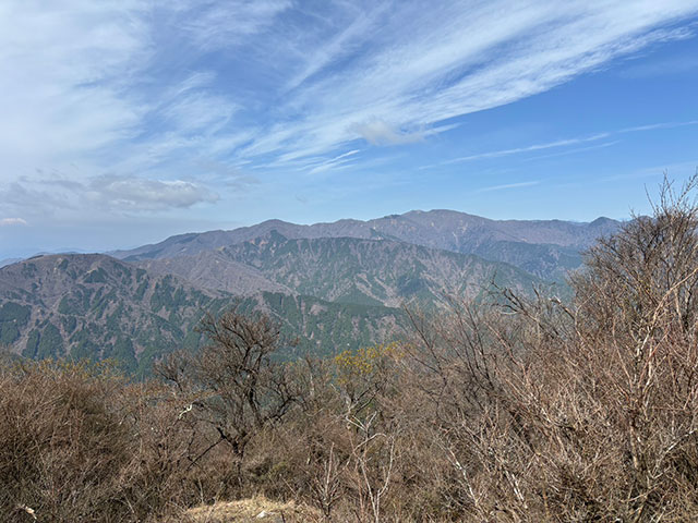 画像：大山登山道からの眺め
