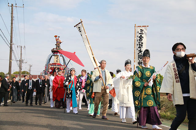 画像：三之宮比々多神社春季例大祭の様子