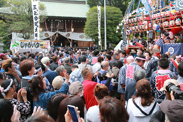 画像：三之宮比々多神社春季例大祭の様子