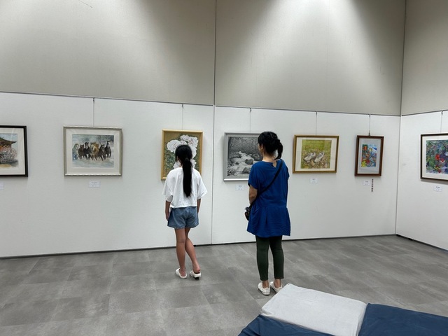 画像：いせはら市展前期の様子