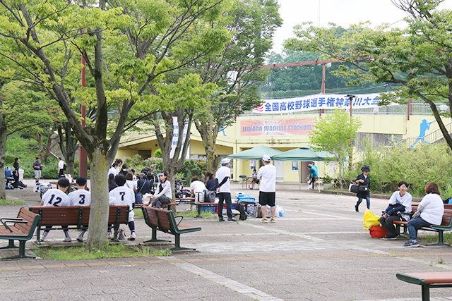 画像：高校野球選手権神奈川大会いせはらサンシャイン・スタジアムの様子