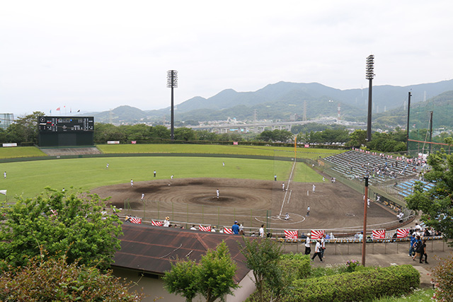 画像：高校野球選手権神奈川大会いせはらサンシャイン・スタジアムの様子