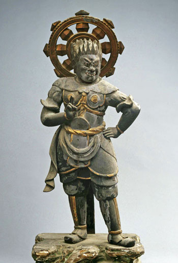 将生様陶像 因達羅大将立像（巳）（十二神将立像のうち）｜奈良国立博物館