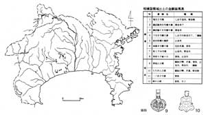 金銅製馬具の分布図