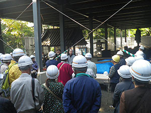 高部屋公民館事業宝城坊本堂見学会