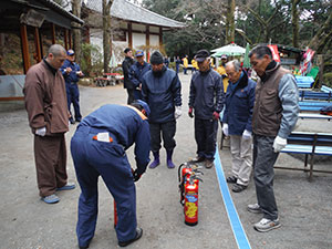 日向薬師・宝城坊訓練状況写真１