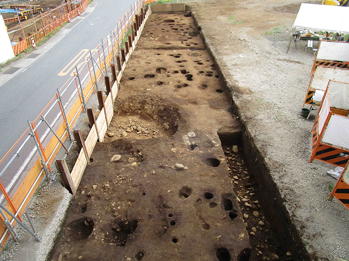 写真19　上粕屋・子易遺跡:近世面全景（南から）