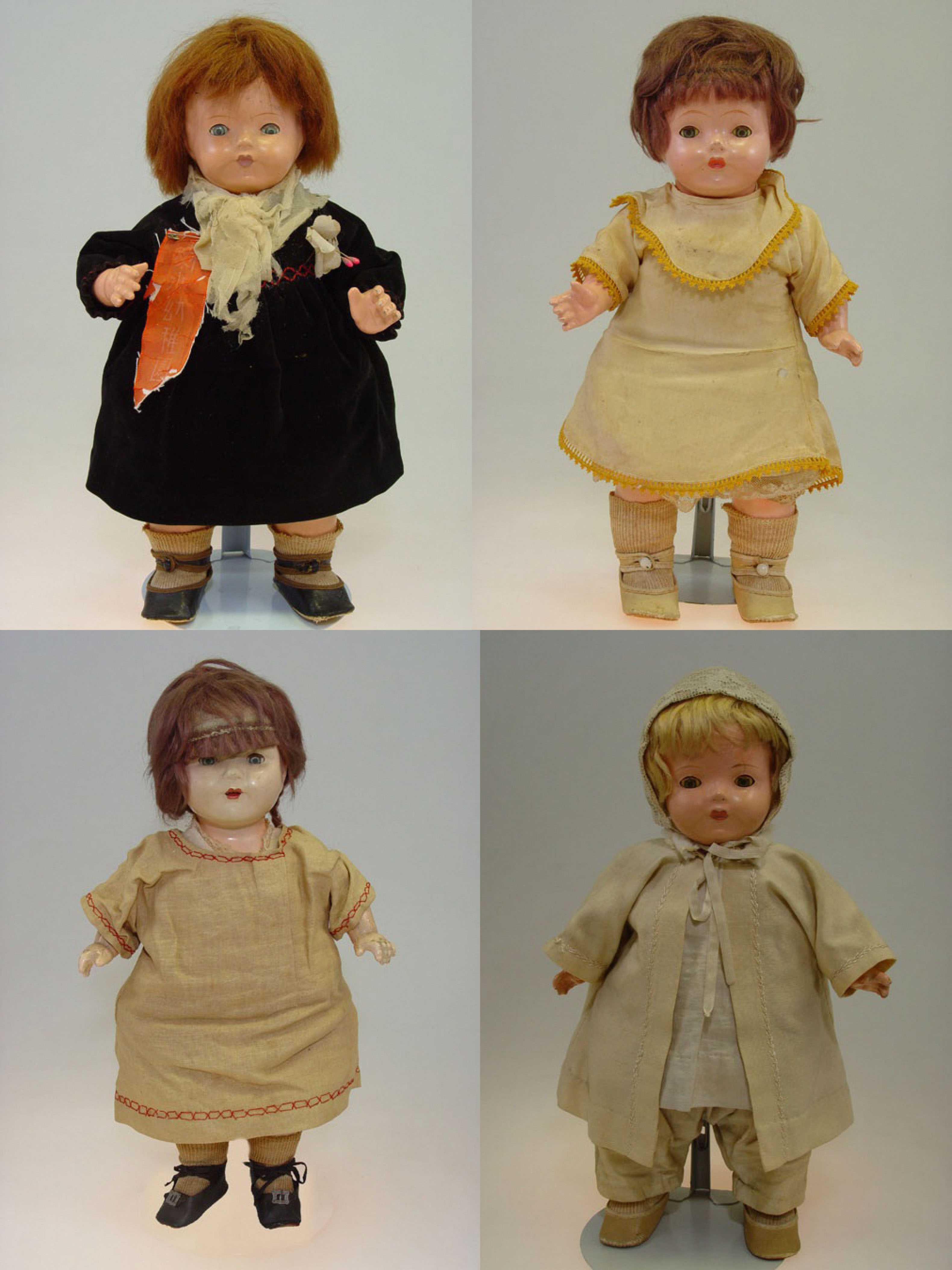 Blue-eyed Dolls in various costumes