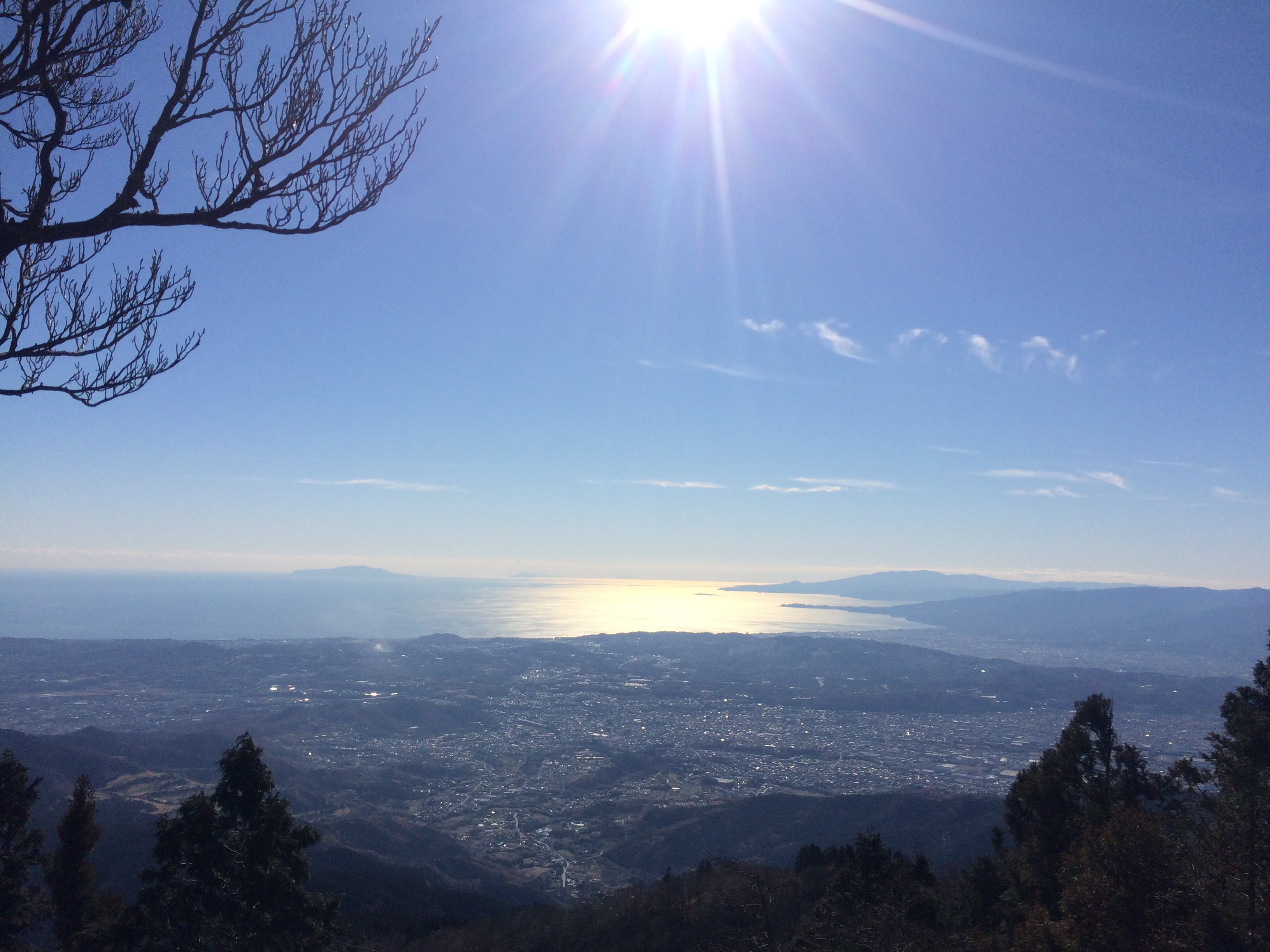 A panoramic view from the Mt.Oyama summit