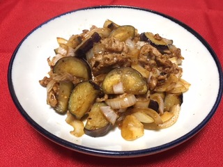 豚肉となすのみそ炒め 豚肉となすのみそ炒め
