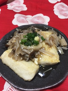 お豆腐きのこあんかけ