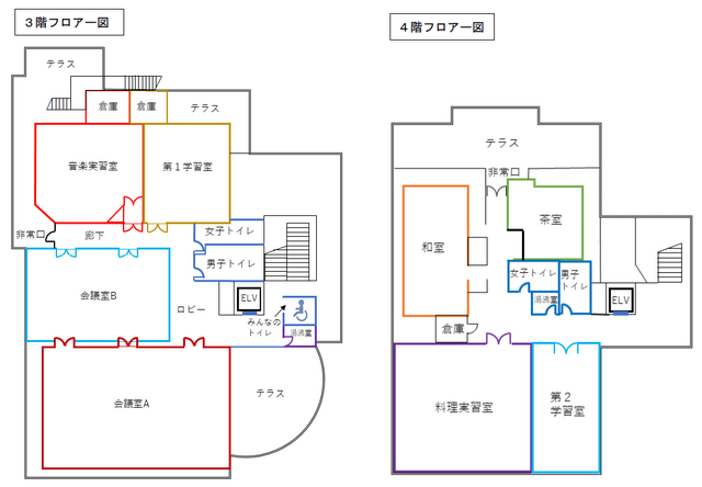 中央フロアマップ3-4