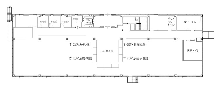 分庁舎1階フロア図