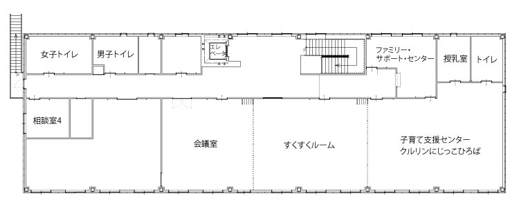 分庁舎2階フロア図