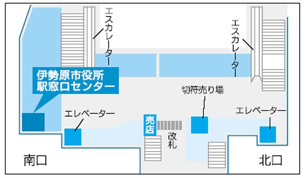 駅窓口センター案内図