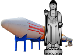 仏像＋ロケット