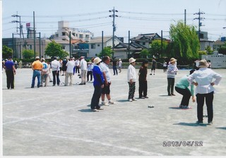 ペタンク大会の様子