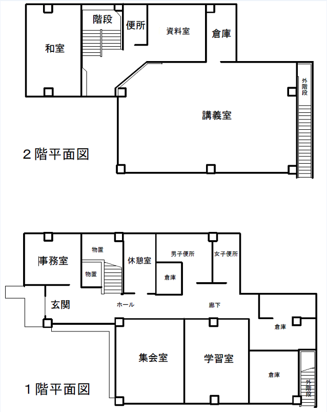 大山公民館フロアマップ