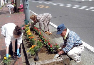 花植え1