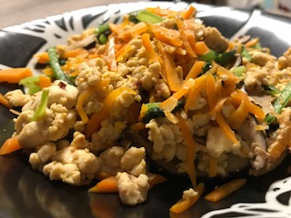 桜エビと野菜の炒り豆腐