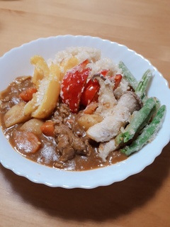 玄米カレーライス
