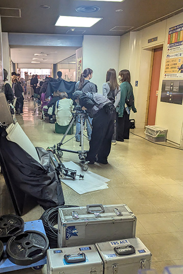 画像：市役所でドラマの撮影の様子