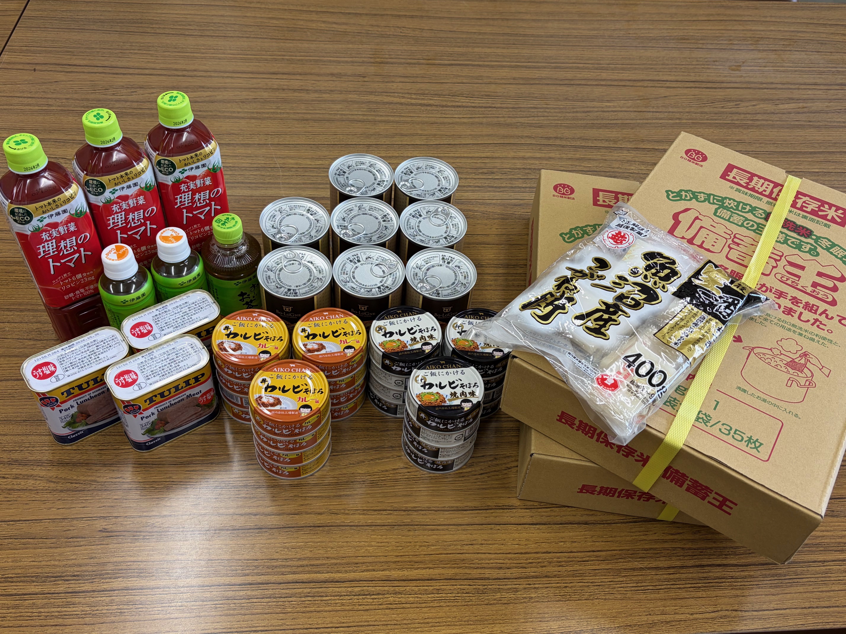 フードドライブで集まった食材
