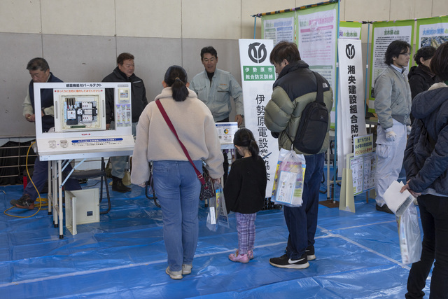 市カメ_10防災展示【機種依存文字】 防災展示の写真です