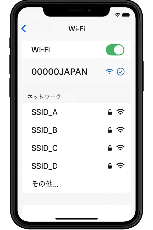 スマホ画面のイメージ図です。