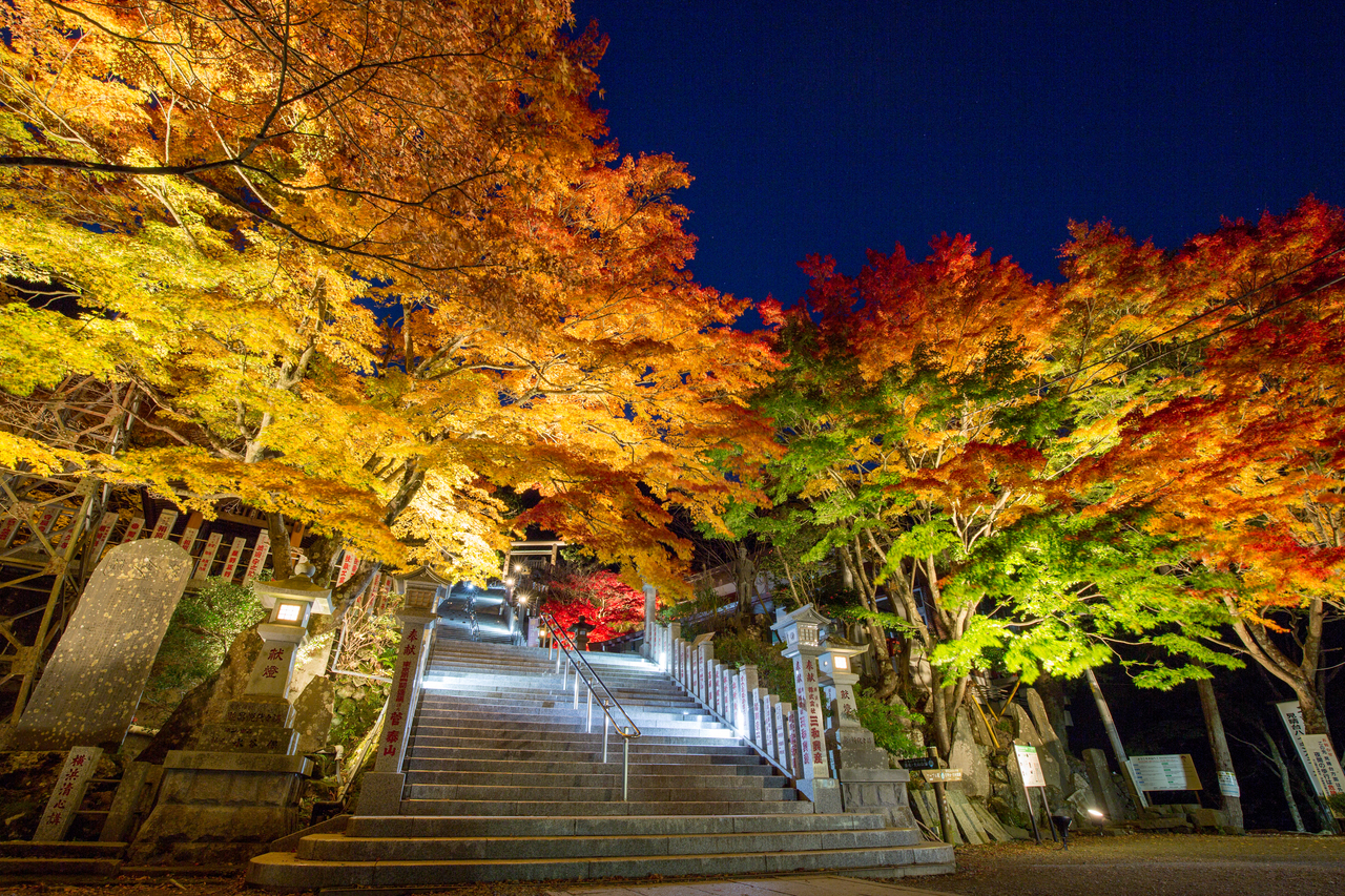 大山阿夫利神社　夜