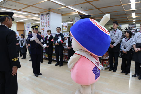 一日消防署長、がんばります！