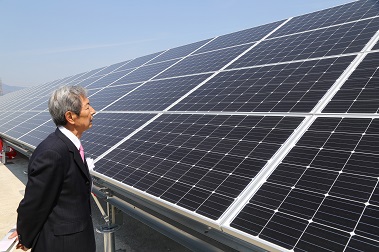大田土地改良区・太陽光発電施設の開所式1