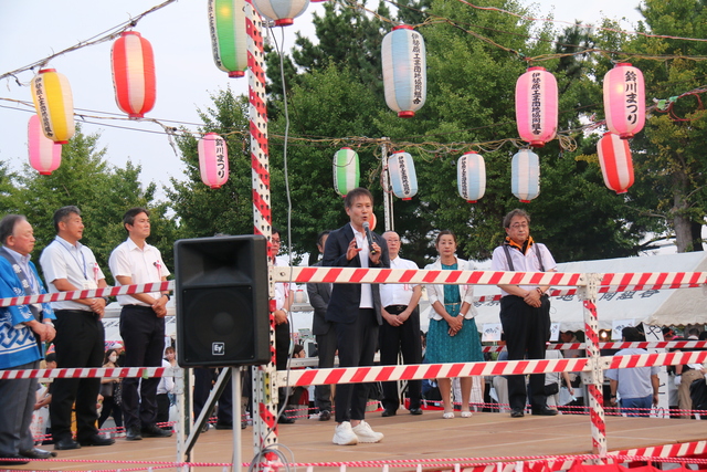 写真：鈴川まつり市長の様子1