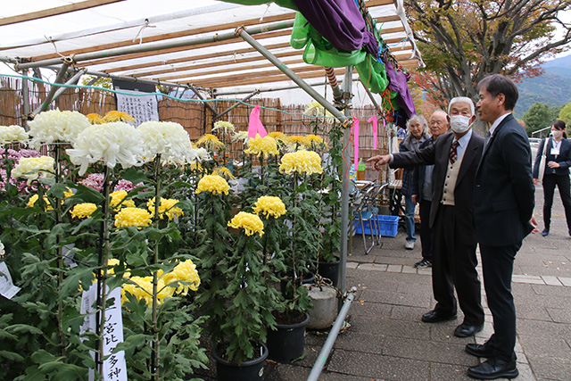 菊花展表彰式の様子3 画像:菊花展表彰式の様子3