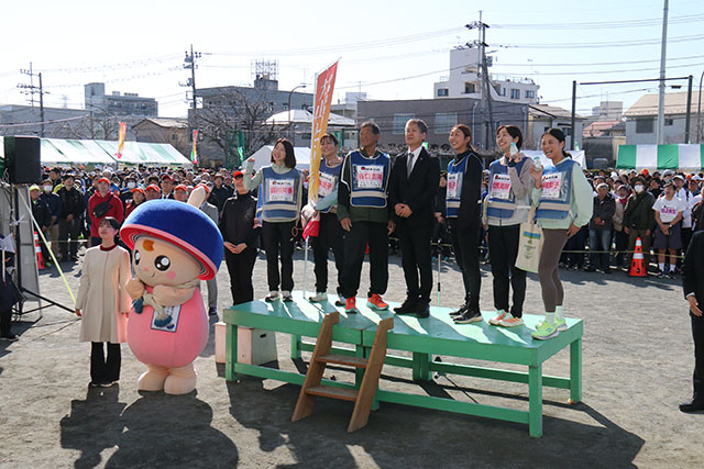 画像：大山登山マラソン大会開会式の様子
