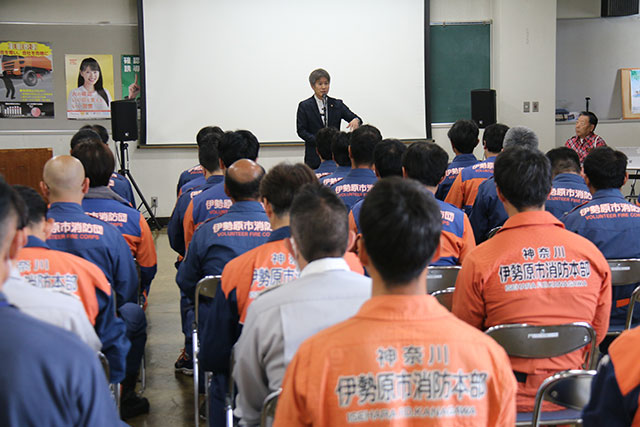 山岳講話の様子