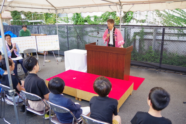 	市長がお話されている写真